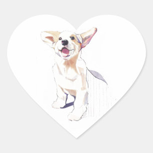 Autocollant Corgi – Corgi Pembroke Gallois