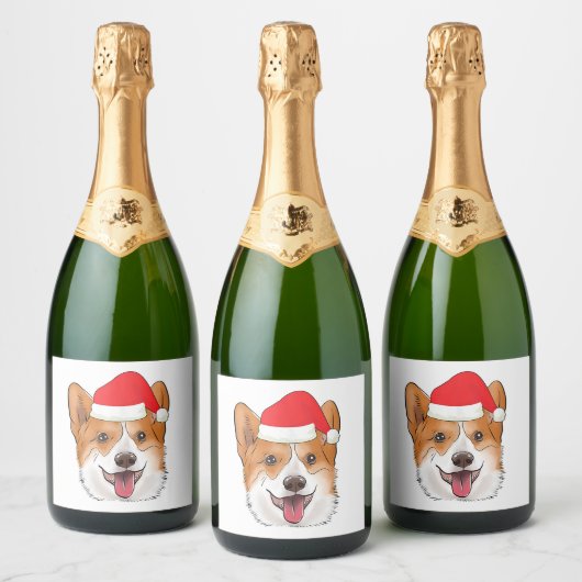Autocollant Corgi Vin Funny Novelty Cadeau (Bouteilles)