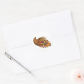 Autocollant Corne d'Abondance Récolte (Enveloppe)
