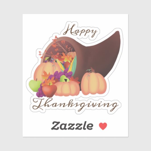 Autocollant Cornucopia (Feuille)