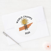 Autocollant coronavirus du Tennessee (Enveloppe)