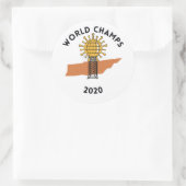 Autocollant coronavirus du Tennessee (Sac)