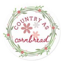 Autocollant Country comme Cornbread