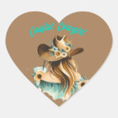 Autocollant Cowgirl Côtière (Devant)