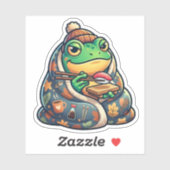 Autocollant Cozy Sushi Frog (Feuille)