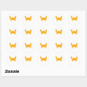 Autocollant Crabe Jaune (Feuille)