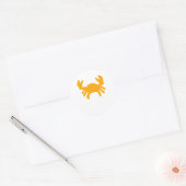 Autocollant Crabe Jaune (Enveloppe)