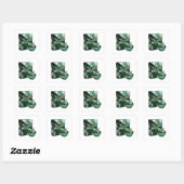 Autocollant Craft Abstrait Argenté Mignon (Feuille)