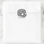 Autocollant crâne (Sac)