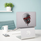 Autocollant crâne (Ordinateur portable sur le bureau)