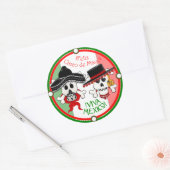 Autocollant crâne et os croisés Cinco de Mayo (Enveloppe)