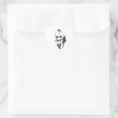 Autocollant crâne Rose pourpre (Sac)