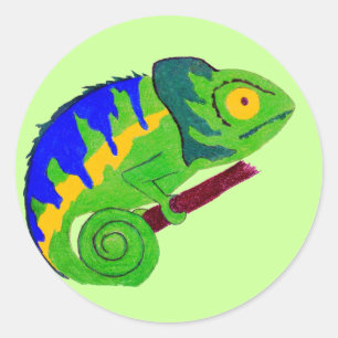 Autocollant Crazy Chameleon