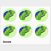 Autocollant Crazy Chameleon (Feuille)