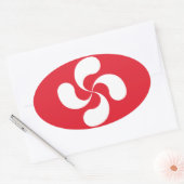 Autocollant Croix Basque "Lauburu" (Enveloppe)