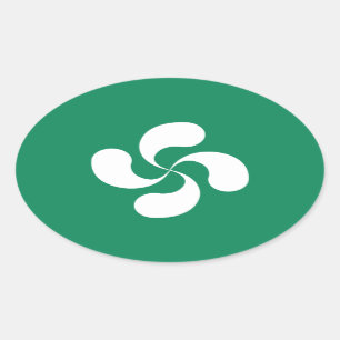 Autocollant Croix Basque "Lauburu"