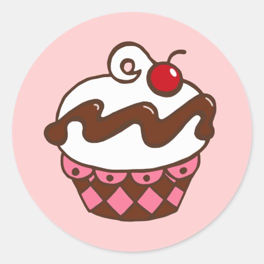 Autocollant Cupcake (Devant)