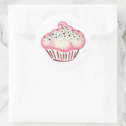 Autocollant Cupcake (Sac)