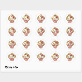 Autocollant Cupcake (Feuille)