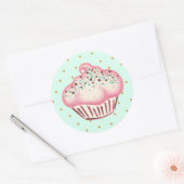 Autocollant Cupcake (Enveloppe)