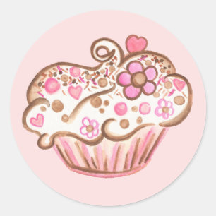 Autocollant Cupcake