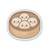 Autocollant Cute Dumpling Squad – Bamboo Steame Ka (Devant)