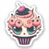 Autocollant Cyberpunk Cupcakes (Recto)