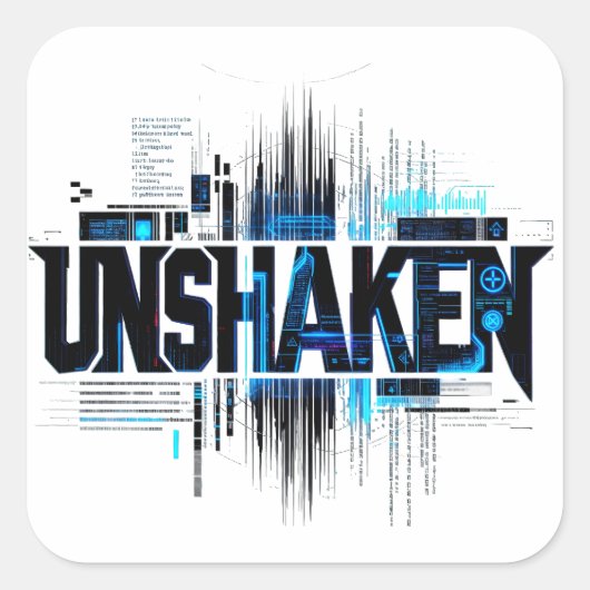 Autocollant Cyberpunk INÉBRANLABLE (Devant)