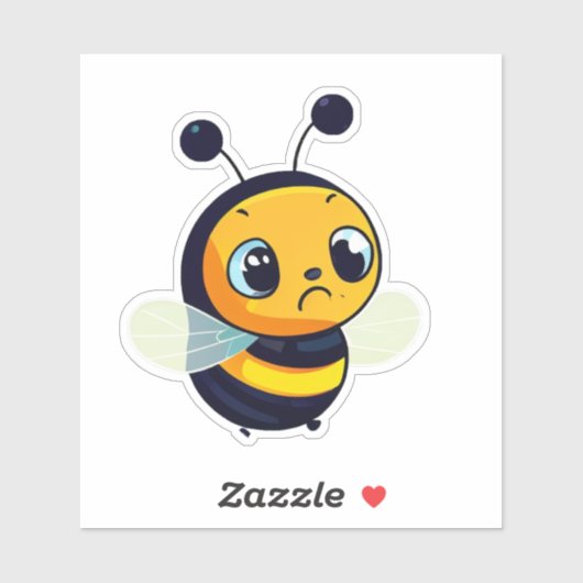 Autocollant d'abeille pour bouteille d'eau (Feuille)