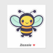 Autocollant d'abeille pour bouteille d'eau (Feuille)