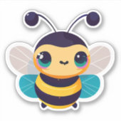Autocollant d'abeille pour bouteille d'eau (Devant)