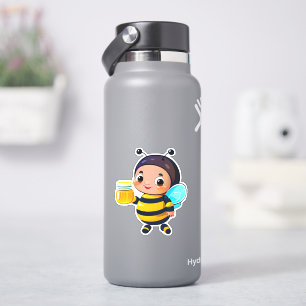 Autocollant d'abeille pour bouteille d'eau
