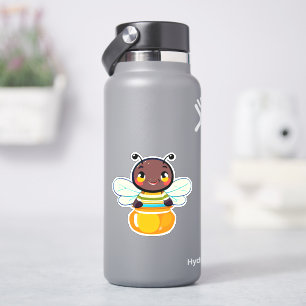 Autocollant d'abeille pour bouteille d'eau