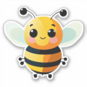 Autocollant d'abeille pour bouteille d'eau (Devant)