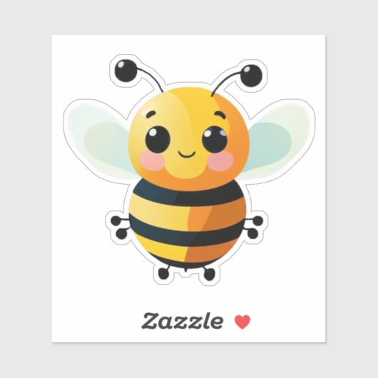 Autocollant d'abeille pour bouteille d'eau (Feuille)