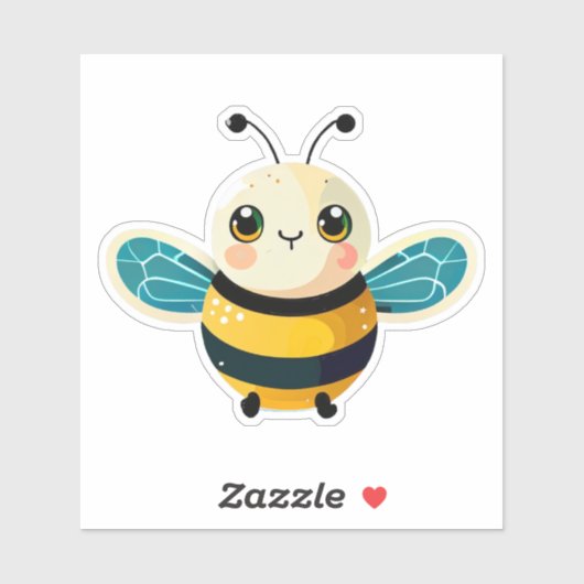 Autocollant d'abeille pour bouteille d'eau (Feuille)