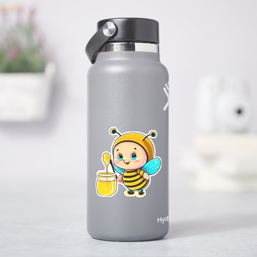 Autocollant d'abeille pour bouteille d'eau (HydroFlask)