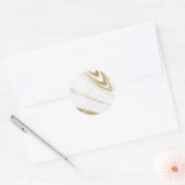 Autocollant d'accent à tourbillon doré | Sceau de (Enveloppe)
