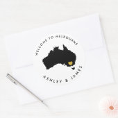 Autocollant d'accueil Mariage Australie pour boîte (Enveloppe)