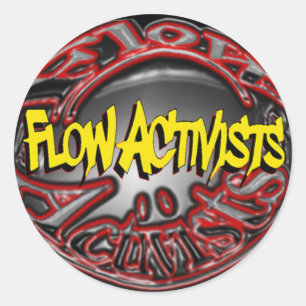 Autocollant d'activistes d'écoulement