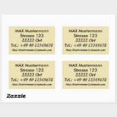 Autocollant d'adresse (Feuille)