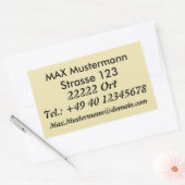 Autocollant d'adresse (Enveloppe)