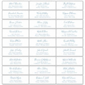Autocollant d'adresse de noms d'invités de script (Devant)