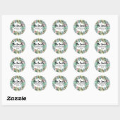 Autocollant d'adresse de retour de Couronne Boho d (Feuille)