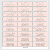 Autocollant d'adresse du mariage de broussailles p (Feuille)