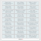 Autocollant d'adresse du mariage de la marine pers (Feuille)