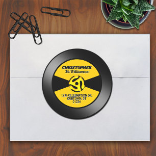 Autocollant d'adresse personnalisé pour label de d