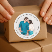 Autocollant d'adresse photo | Étiquette de scellé 