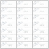 Autocollant d'adresse pour invités avec dessin de  (Devant)