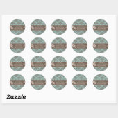 Autocollant d'affaires Damask Automne (Feuille)